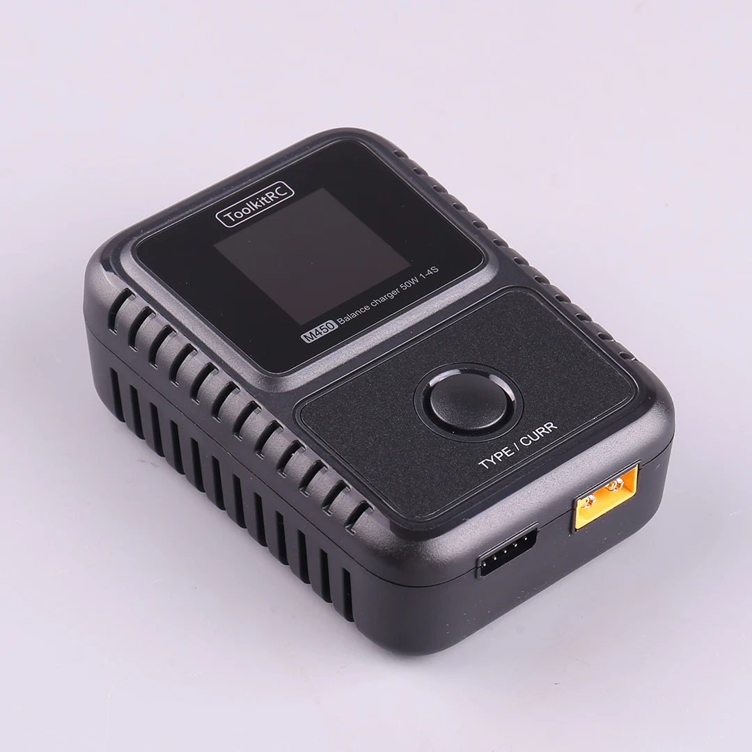

Toolkitrc M450 50W 2~4S LiPo LiHV LiFe Battery Balance Charger with Colorful Display Controlla Charger for RC Models