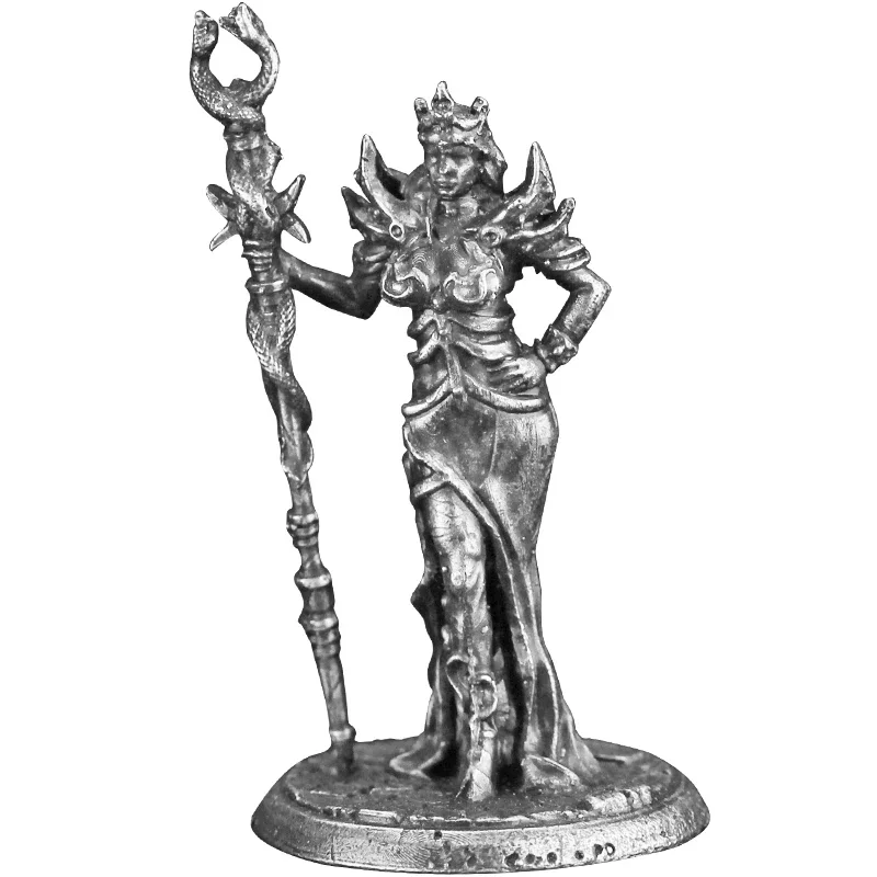 금속 흰색 구리 군인 액션 피규어 모델 보드 게임 미니어처 장식 액세서리 조각 크리 에이 티브 장난감 선물 데스크탑 장식