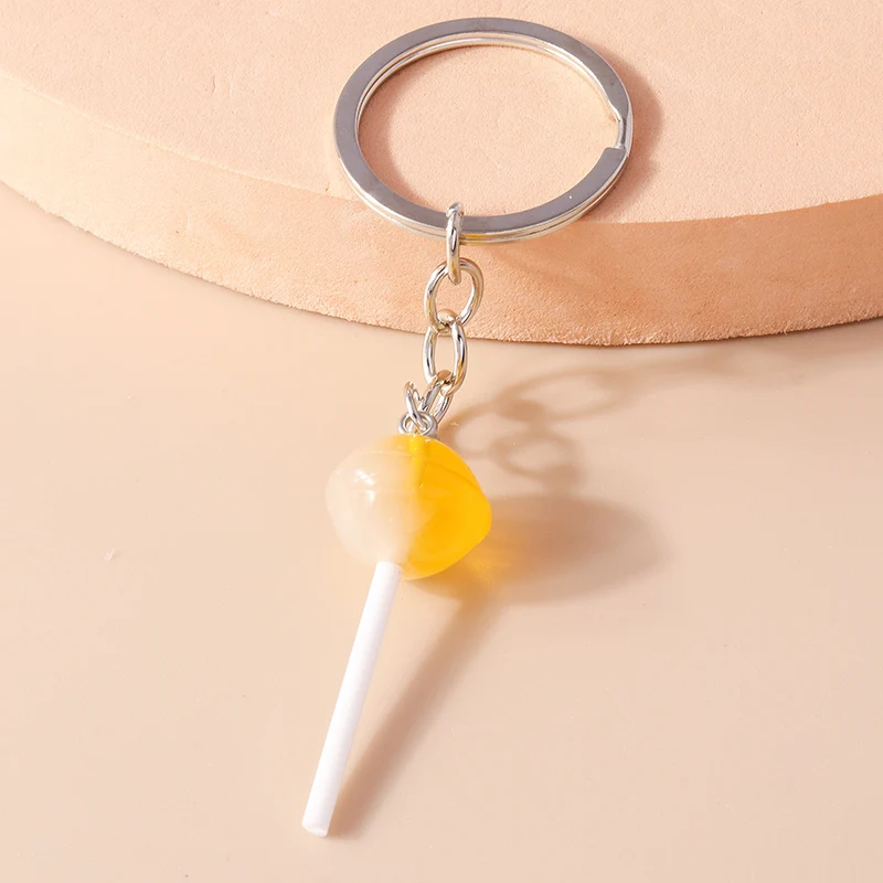Schöne Süßigkeiten Erdbeer Donut Schlüssel bund Kuchen Eis Schlüssel ringe Obst Essen Schlüssel anhänger für Frauen Mädchen Tasche hängen Anhänger – Detail 18