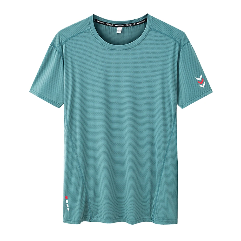 ผู้ชายขนาดบวกเสื้อยืด 5XL 6XL 7XL 110-175 กก.เสื้อยืดแห้งเร็วระบายอากาศได้ดีฟิตเนสวิ่งรอบคอแขนสั้นเสื้อผ้า