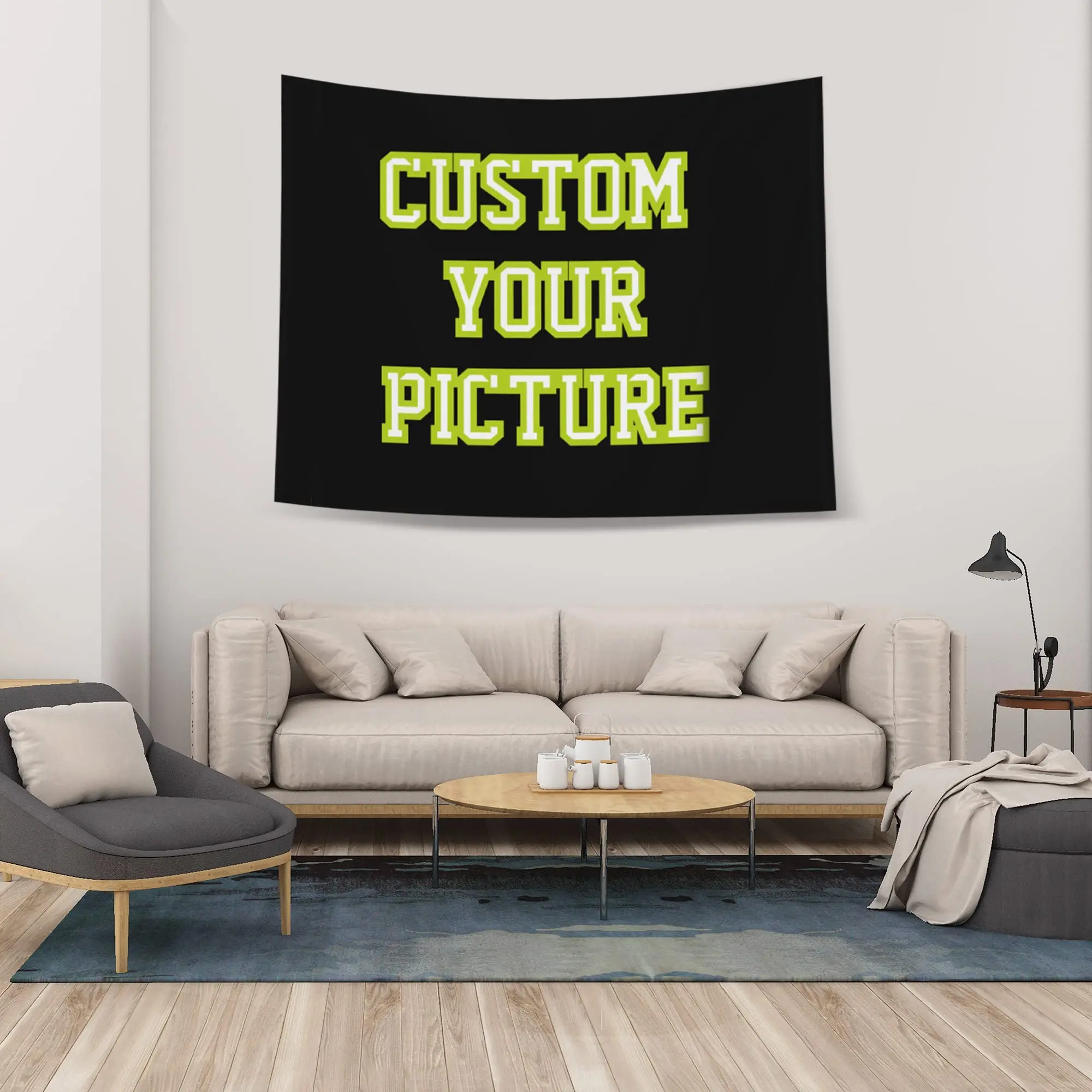 Custom Tapestry Personalized Photo Tapestry Wall Hanging for Bedroom, Living Room & Dorm Decor, Modern Home Wall Art