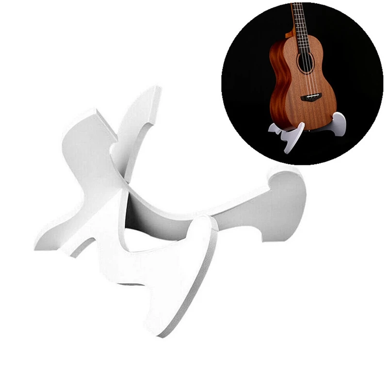 Suporte Vertical para Violino e Ukulele, PVC Folding Holder, Desmontagem Rápida Portátil, Guitar Display, Rack Bracket