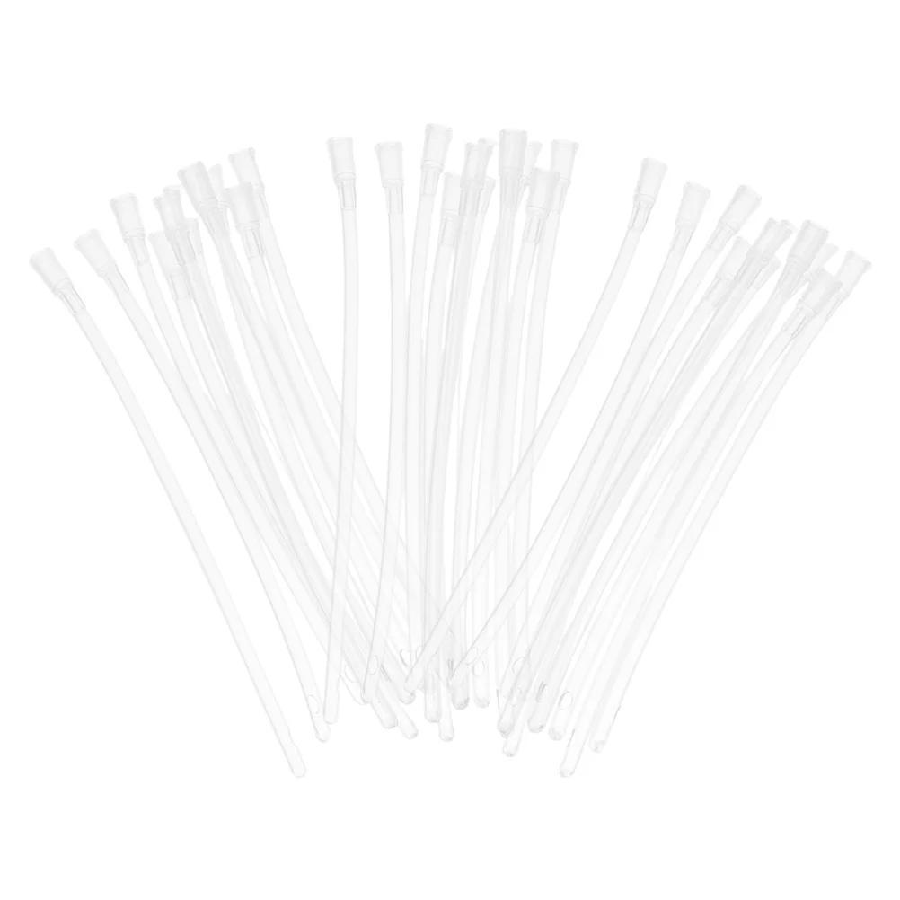 

100Pcs Clear Baby Bird Feeding Tube Parrot Hand Rearing Hose Durable ABS Small Bird Feeder Supply Hand Feeding Tool Kit