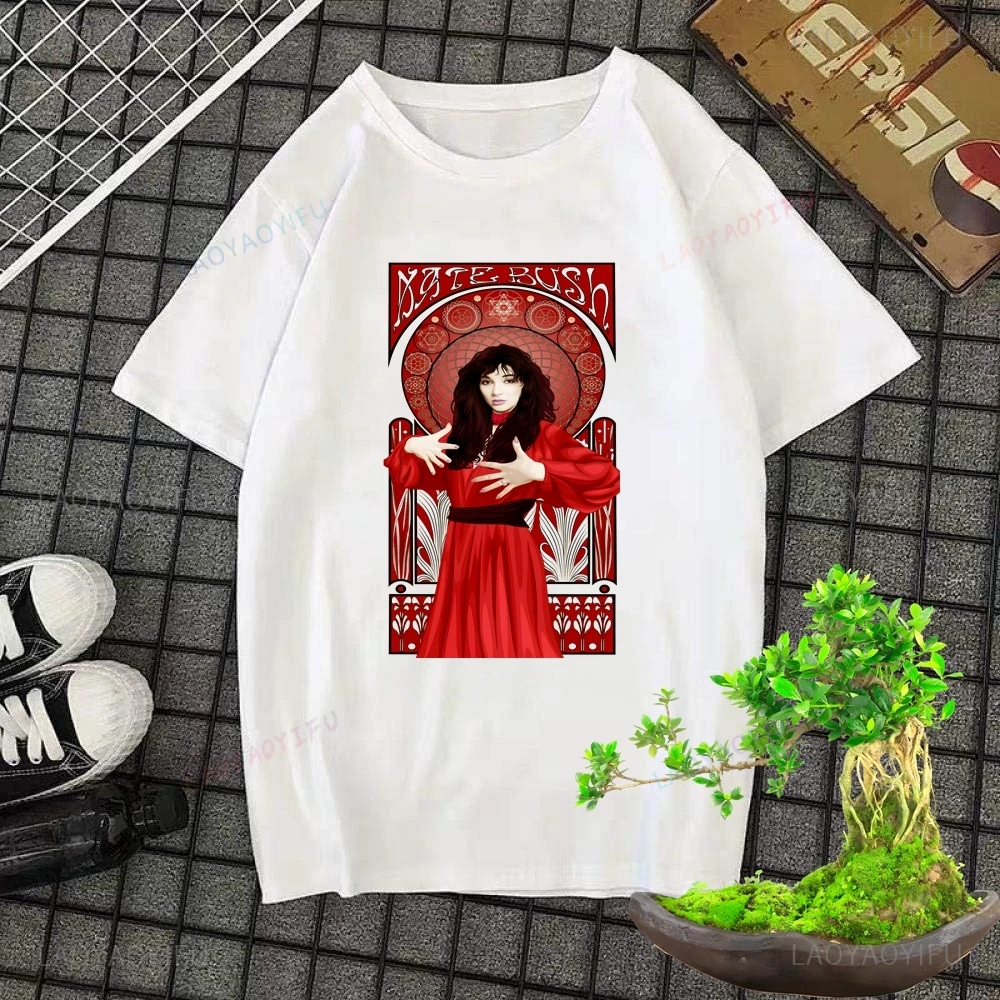 Streetwear Retro Songstress Kate Bush Loose Short Sleeve T-shirt Neutral Trend Unisex Shirt Graphic Oversized T-shirt