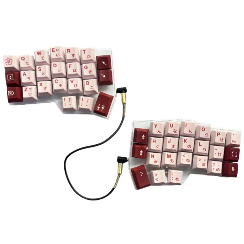 CORNE V4 Split Teclado Ergonomia Hot-swappable MX Teclado Mecânico Com Fio RGB VIAL Personalizado Teclados para Mão Esquerda e Direita