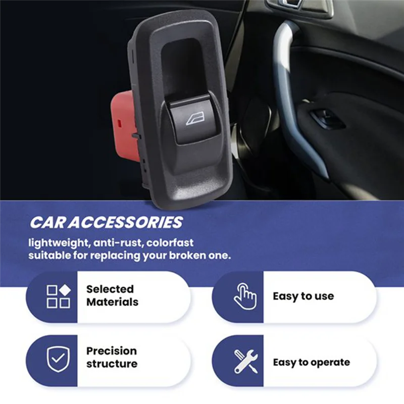 

Discount-Power Window Control Switch 8A6T14529AA 8A6T-14529-AA For Ford Fiesta VI 1.25 1.4 1.6 2008-2013 Car Accessories