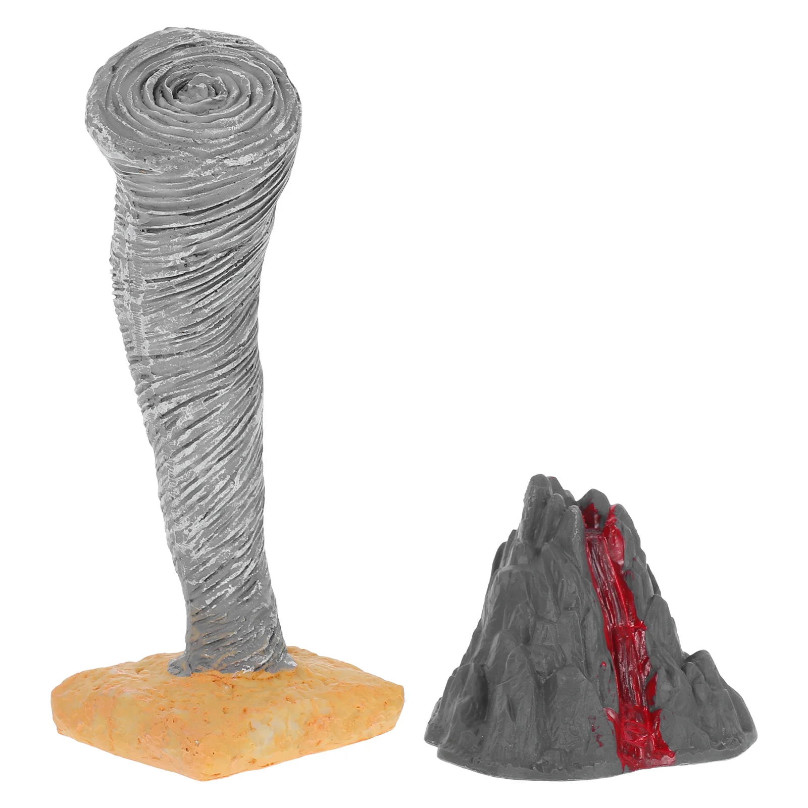 

2Pcs Education Sand Table Simulation Volcano Tornado Set Realistic Eruption Demonstration Stem Science Learning Interactive