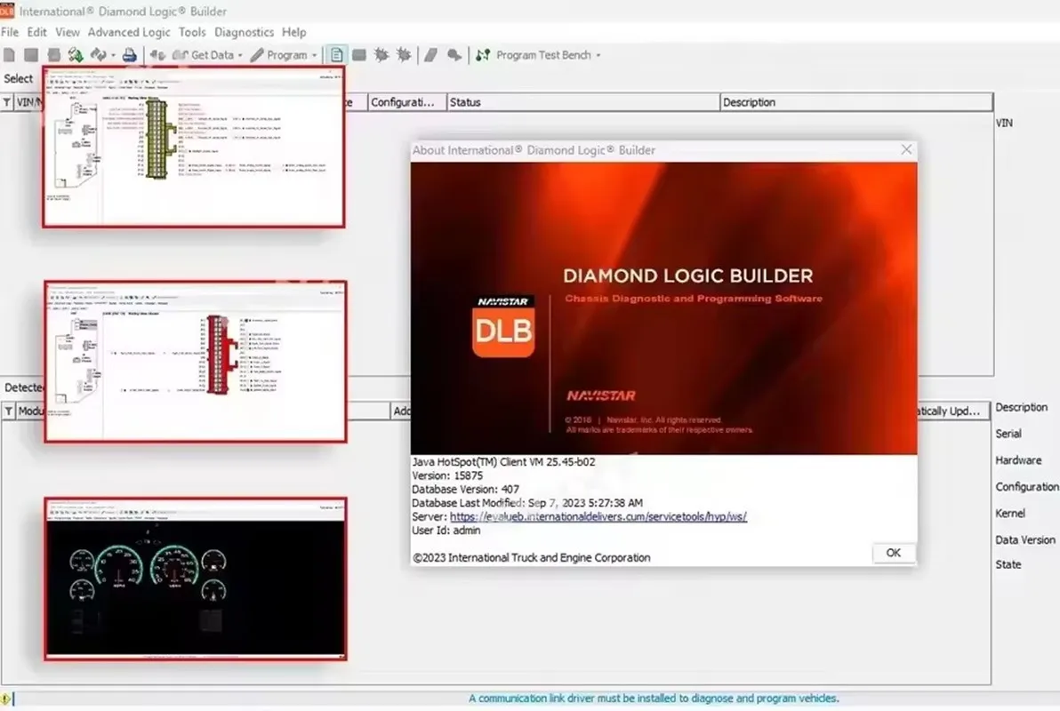 NED 2024 Navistar تشخيص المحرك + DLB 2024 Diamond Logic Builder DataBase + CRACK + ServiceMAXX 1939 أداة خدمة البرمجة