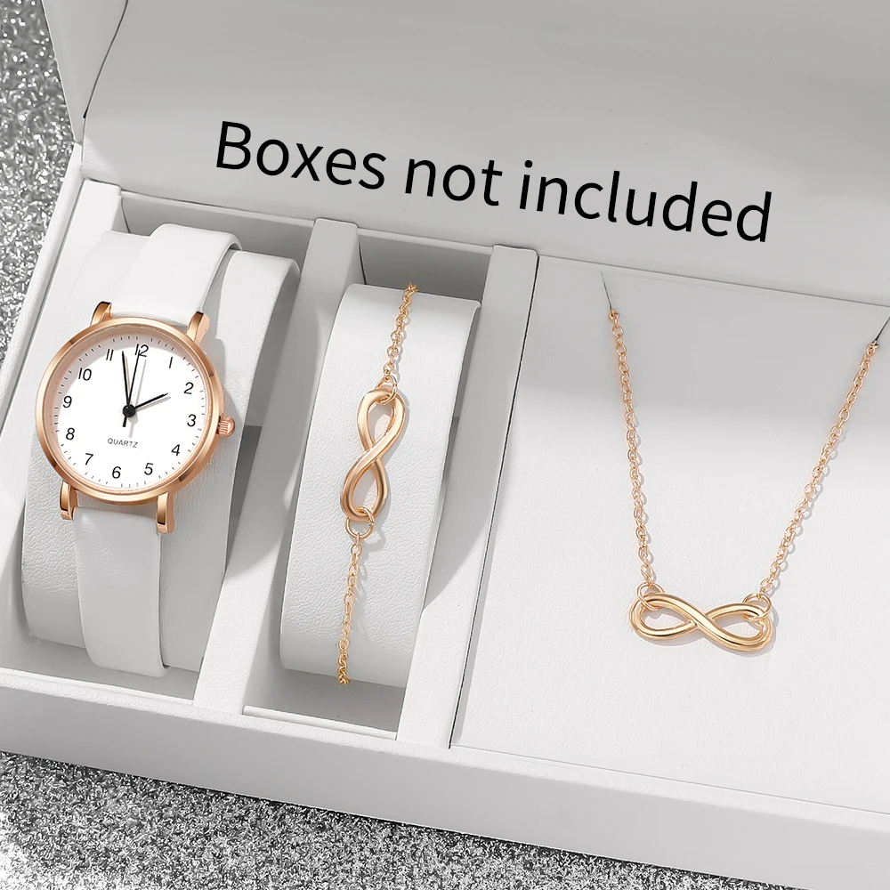 3Pcs Women's Watch Set, Generous & Timeless, Great Gift For Valentine's Day, Easter, New Year's Day, Girls Gathering