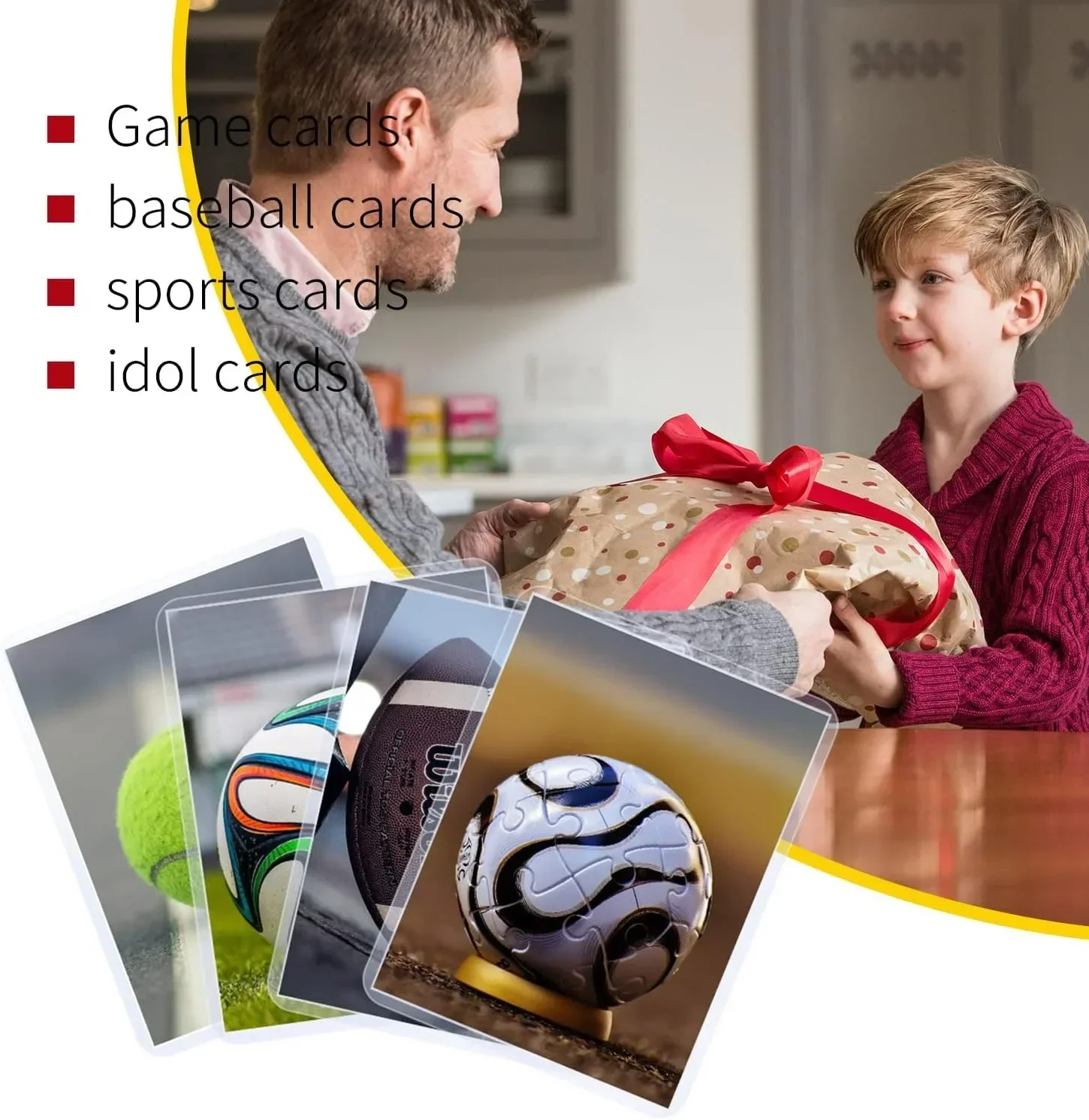 Transparente Card Sleeve, Clear Card Holder, Game Kpop Idol Foto Capa com película protetora, PVC Protector, 35PT