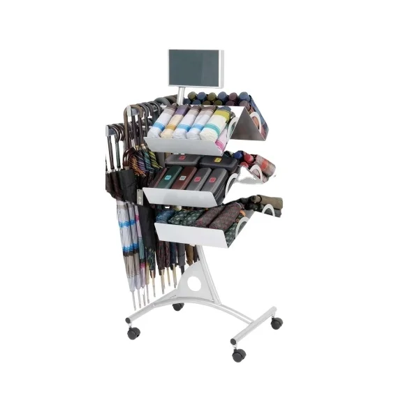 3-Layer Metal Wire Display Rack Retail Umbrella Stand For Grocery For Shops Supermarkets Shopping Malls Advertising