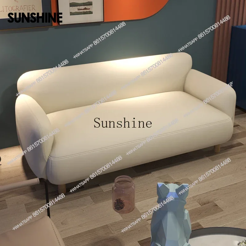 Leisure small sofa small apartment lounge area Nordic simple cream styleX