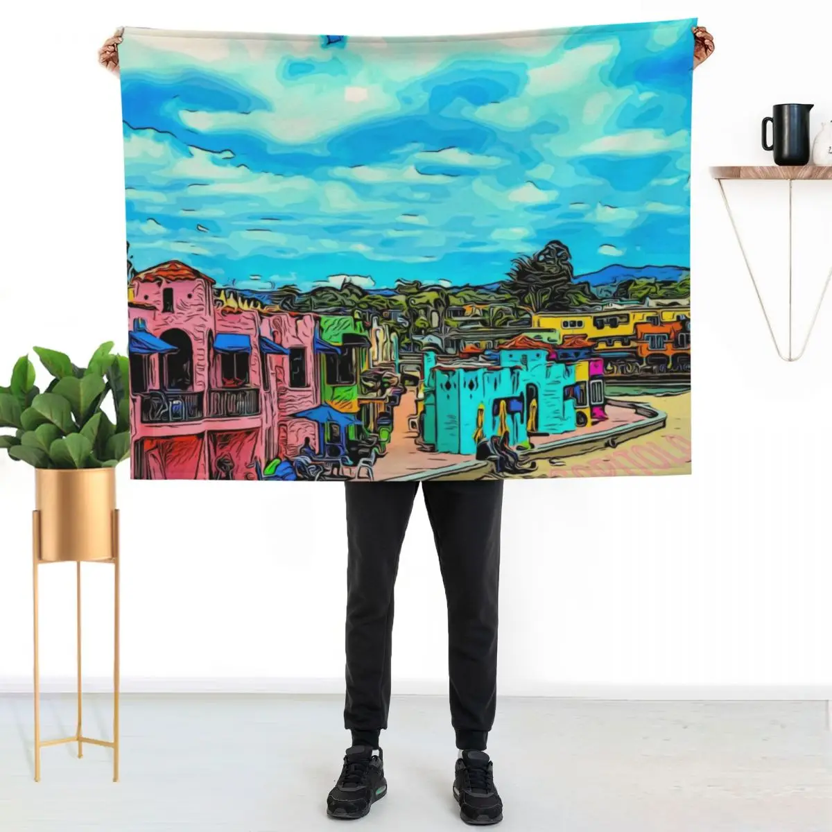 Capitola Cacitas California Coast Throw Blanket Softest Thermals For Travel anime For Baby Sofas Sleeping Bag Blankets