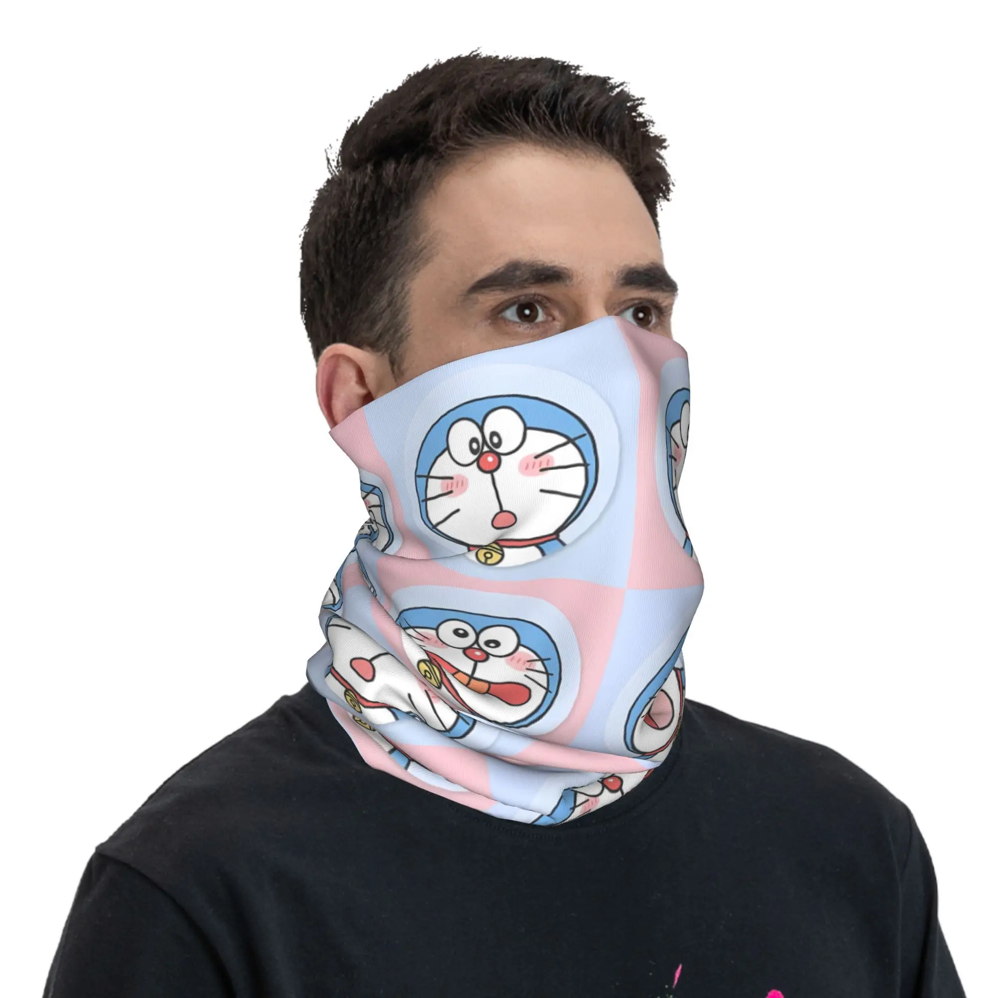 Kawaii D Bandana  Retro Bicycle Mask Hiking Camping Dustproof Balaclava Graphic Breathable Face Masks