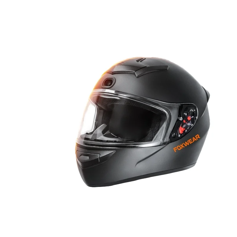 Full-face Motorcycle Helmet Quick Release Closure ABS Material Built-in Camera For DC Certified For Enabled