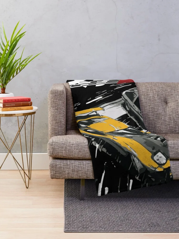 Initial D - Mountain Drift Racing Tandem AE86 vs FD rx-7 Throw Blanket Custom Thermal Sofa Throw Blankets