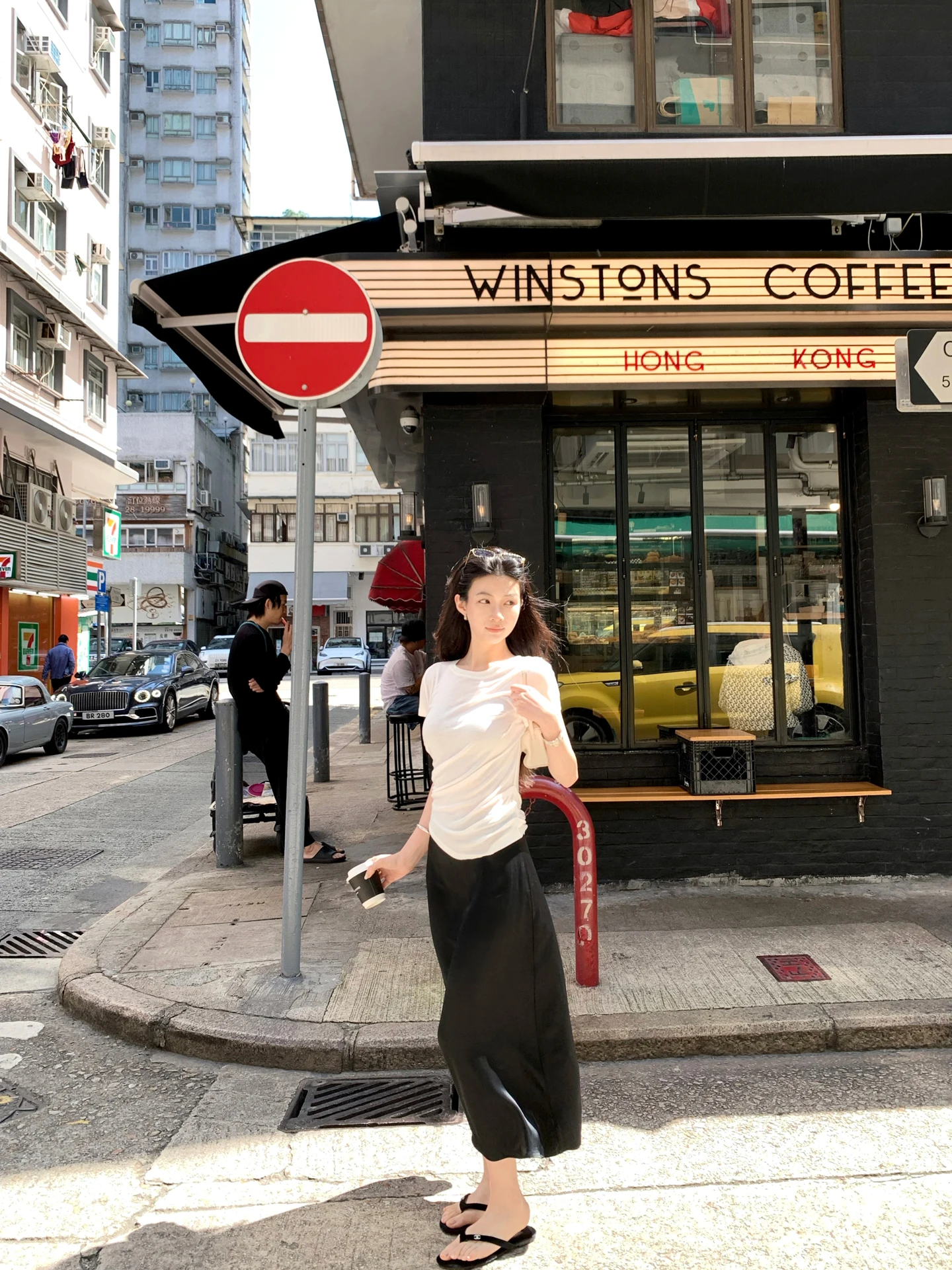 Slimming Effect Acetate Satin Side Cut Dynamic Personality Half-length Skirt Spring New Style Black Skirt for Women
