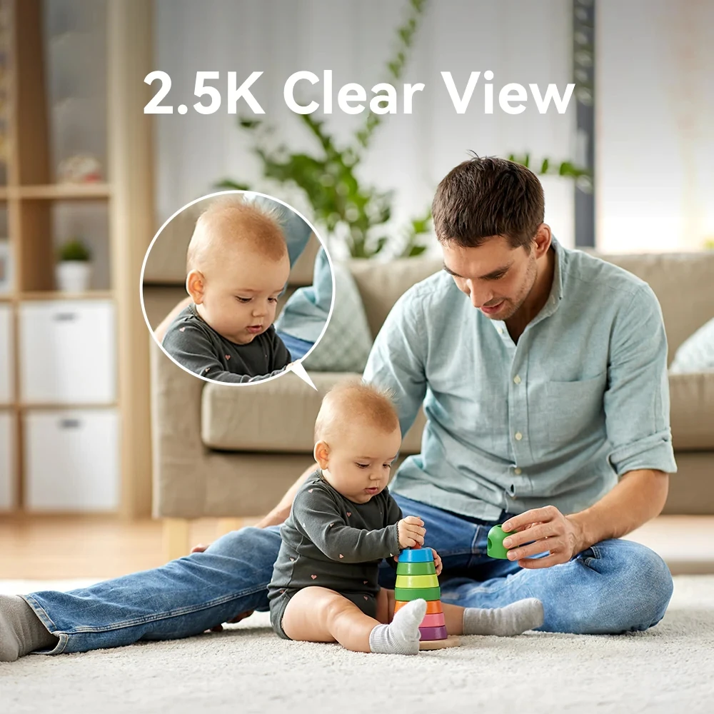 IMILAB C21 telecamera di sicurezza domestica WiFi 1080P HD IP Indoor CCTV Baby Cam 360 ° Vedio sorveglianza visione notturna Webcam funziona con Alexa