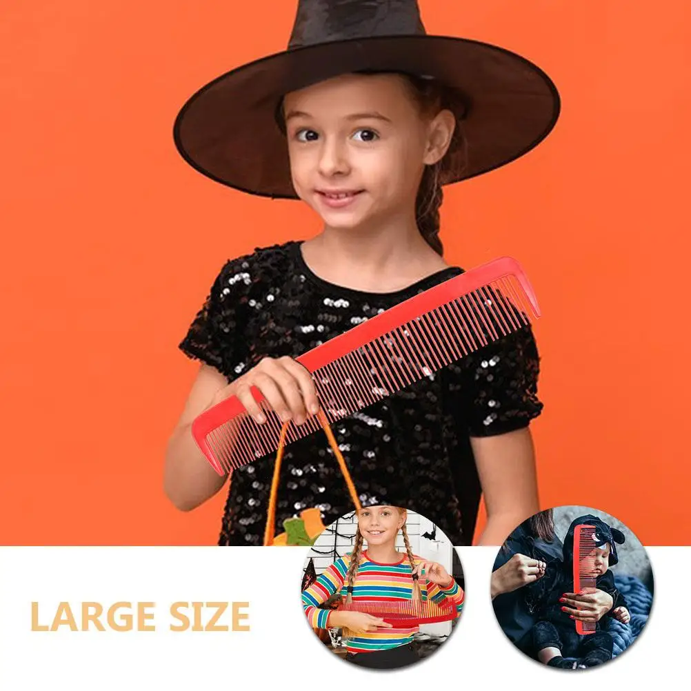 Giant Wide Comb Props Halloween Large Prank Jumbo Clown Comb Theater Costume Accessories Stage Performance Party