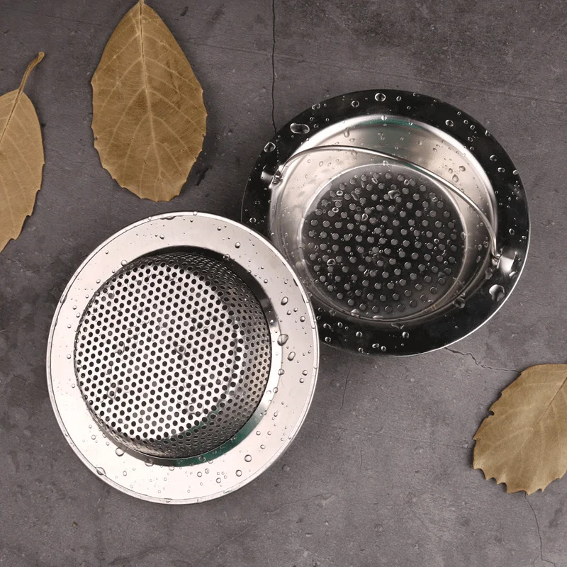 

Kitchen Bathroom Sink Strainer Drainage Hole Wash Basin Stainless Steel Strainer Cover Multifunctional Sewer Sink Accessories