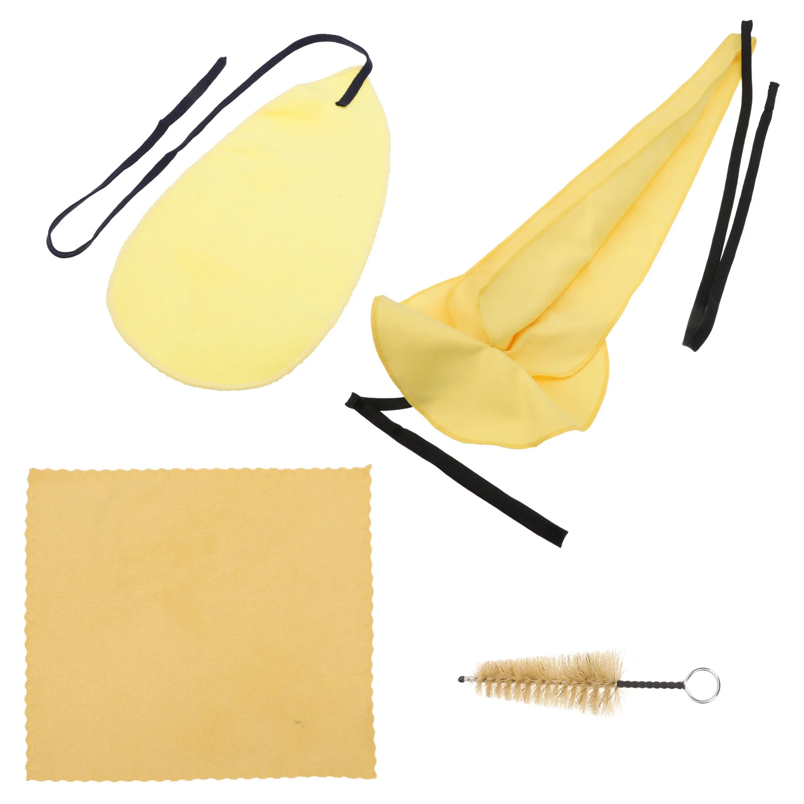 

1Set Saxophone Cleaning Cloth Wipes Brush Kit Durable Reusable Supple Fabric No Lint Long Service Life Saxophone Cleaning Cloth