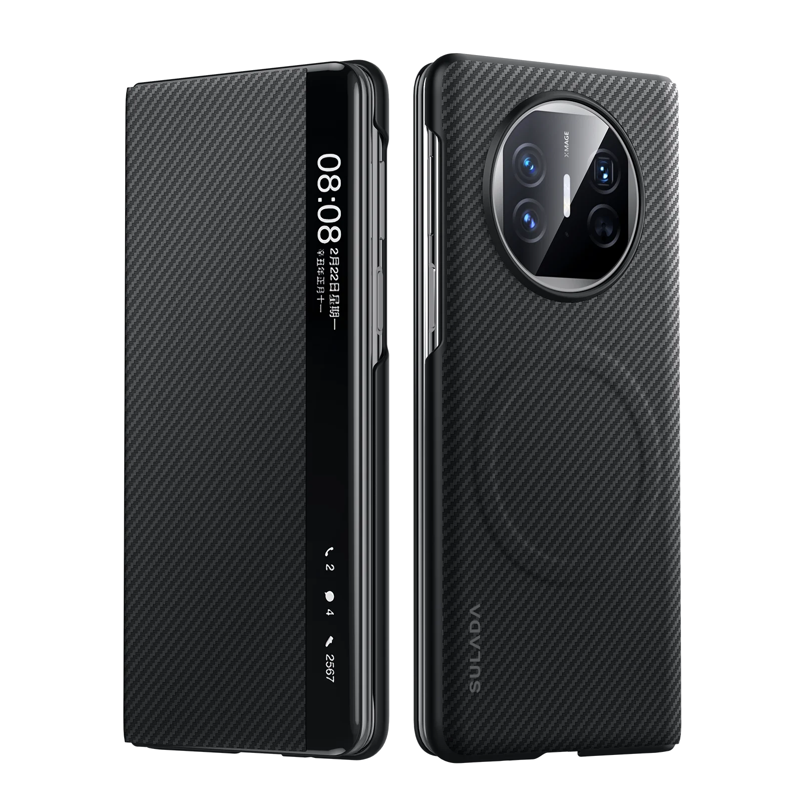 

Чехол для телефона с деловым узором из углеродного волокна для Huawei Pura 70 80 Pro + Ultra Mate 60 70 Pro RS X3 X5 X6 XT, магнитный защитный чехол