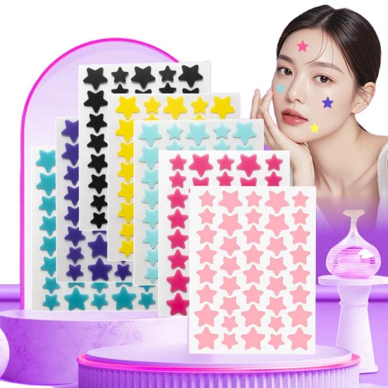 40 Patch/Pz Stelle Patch per l'acne Patch per brufoli idrocolloide Rimuove punti neri Brufoli Adesivi Rimozione dell'acne Toppe per brufoli stellari