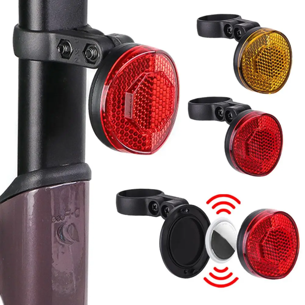 Bicycle Hidden Airtag Positioning Anti-theft Reflective Taillight Bracket For Apple Airtag MTB Road Bike Seat Tube Bracket