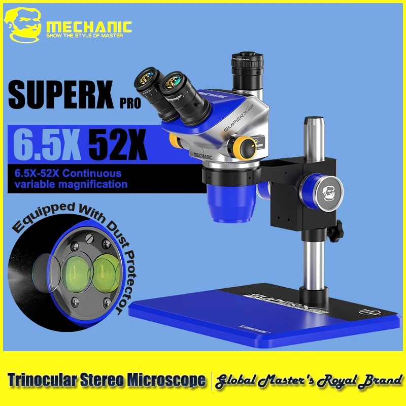 【美品】TRANSONIC モノスキー UNIVERSE 156 MECHANIC SUPER X PRO-B11 Trinocular Stereo Microscope Full Metal