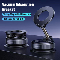 K007 Strong Magnetic Car Phone Holder Foldable Design 360° Adjustable Vacuum Mount for Car/Desk/Bathroom/Universal Use