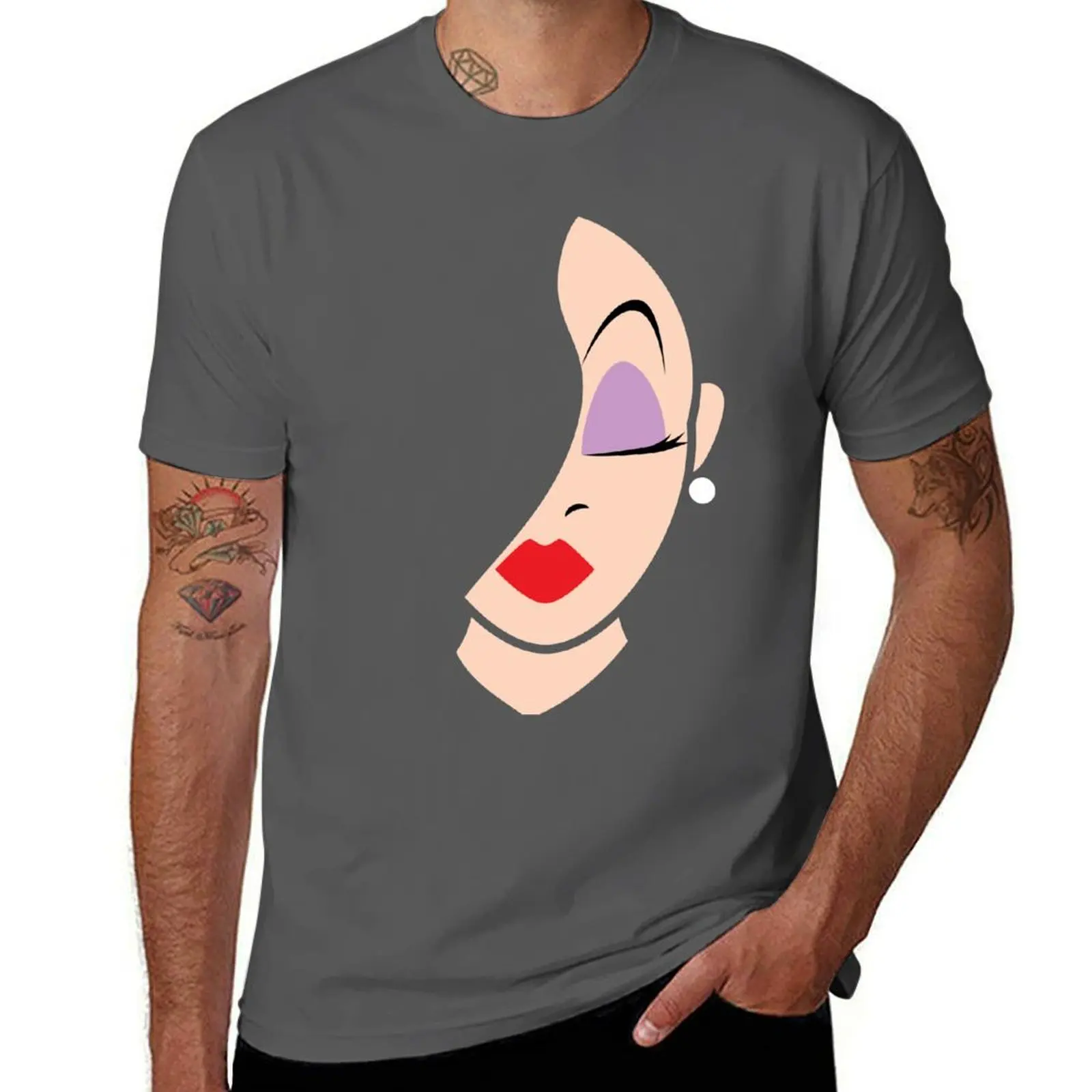 

Jessica Rabbit Face Minimalist T-Shirt Plus Size Lightweight Tee Shirt