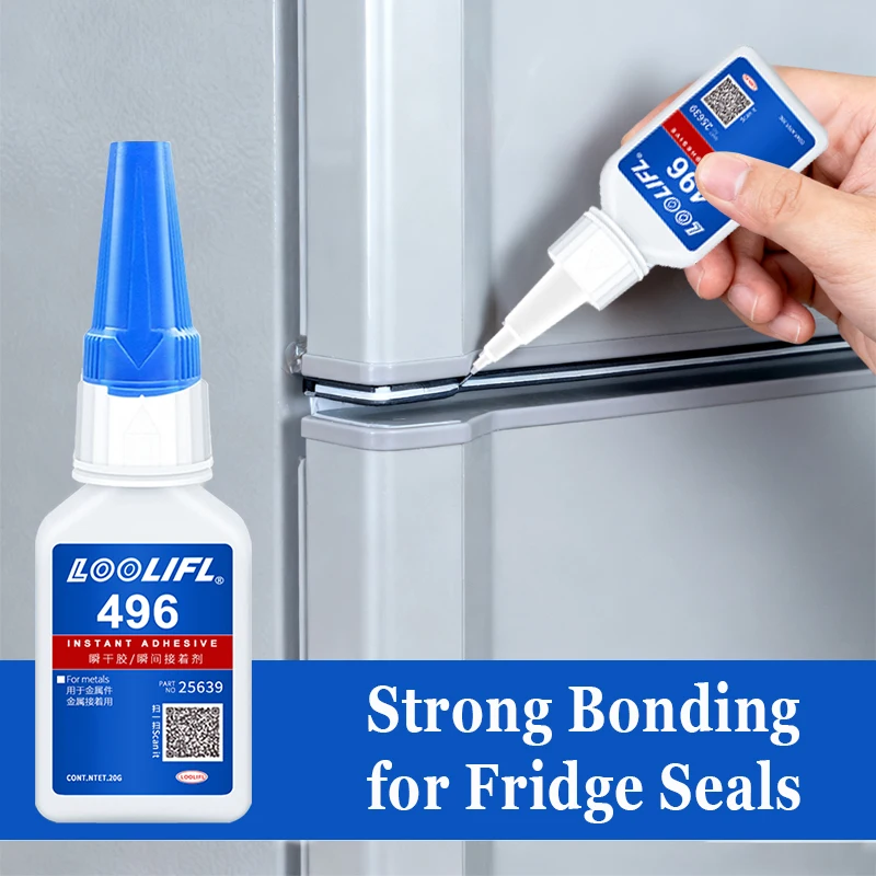 Refrigerator accessory repair glue - fixed drawer/sealing strip, high-strength adhesive, low-temperature resistant super glue