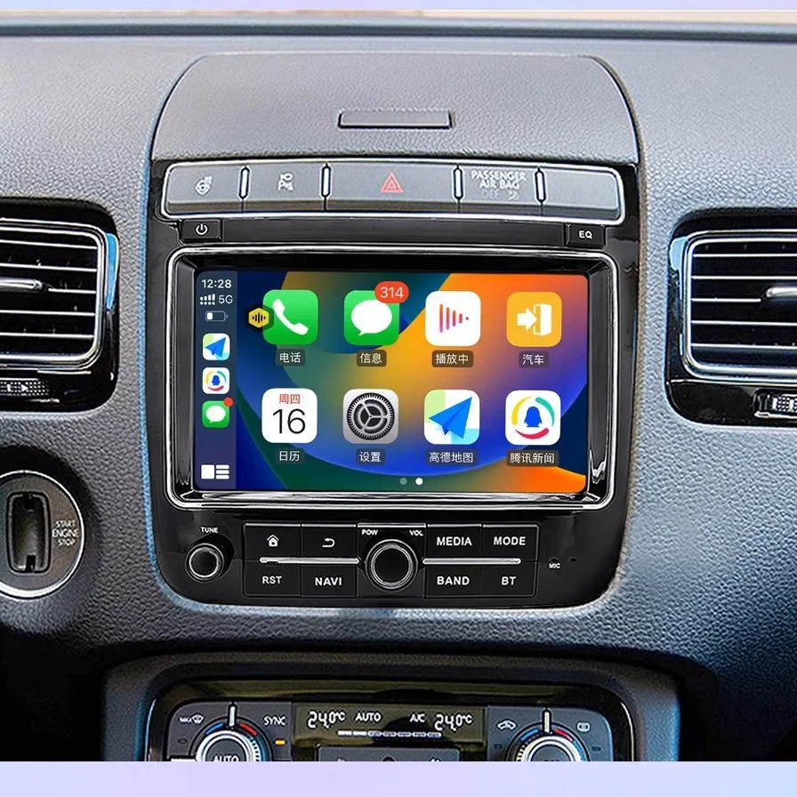 Wireless Carplay Android Auto Module For VW Volkswagen Touareg RNS850 2011-2015 Mirror Link AirPlay Box Recoder Car Accessories