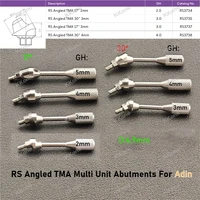 5 piezas de soportes multiunidad angulados RS TMA para Adin 17 °   30 °   Accesorios para Implantes Dentales de Aleación de Titanio de Alta Calidad