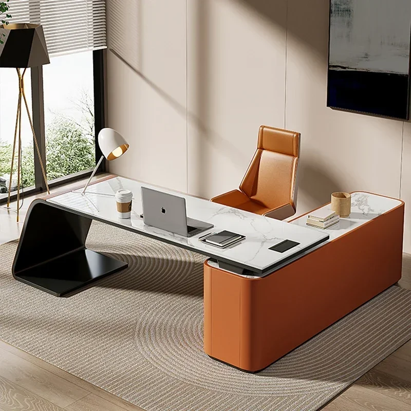 Aesthetic Office Desk Square Table Corner Desk Studying Height Adjustment Side Mini Bedside Design Escrivaninha Trendy Furniture