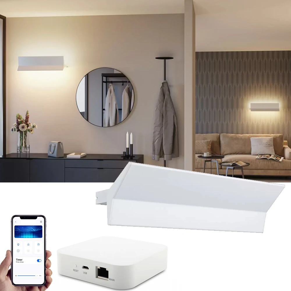 

Zigbee3.0 Intelligent APP Control 13W LED Double-sided Light Wall Lamp Living Room Bedroom Corridor Wall LED Wall Lamp