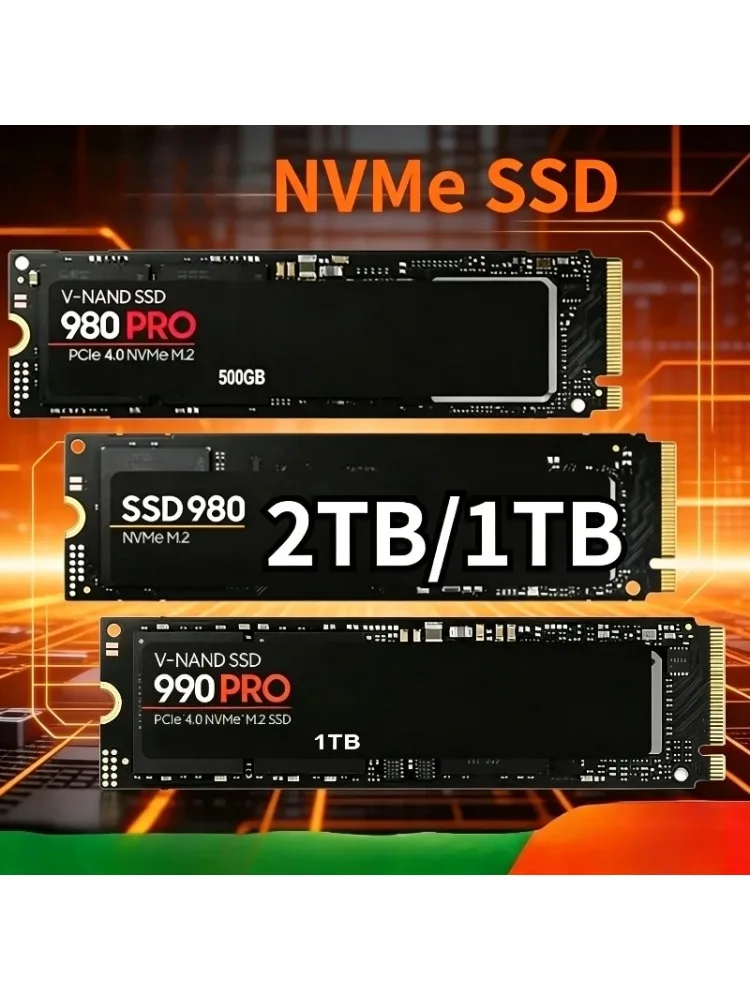980Pro/990Pro M2 SSD Dysk SSD 1TB, 2TB, PCIe 4.0 NVMe, 7400MB/s, odpowiedni do laptopów i komputerów stacjonarnych — 2