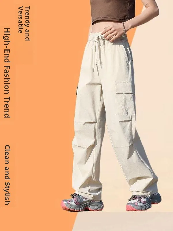 

Men's Casual Straight Leg Workwear Pants Thin Summer mid Waist Two-Way Wear Polyester Elastic Fiber Busin Sle een