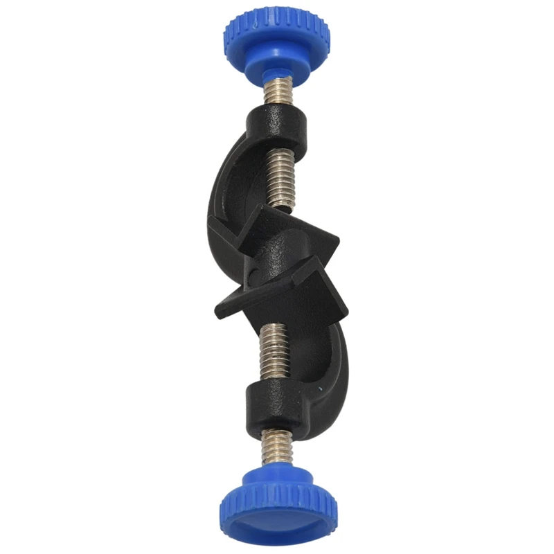 Lab Clamp 3 Prong Finger Style Rubber-Coated Head A Black Laboratory Stand Clip