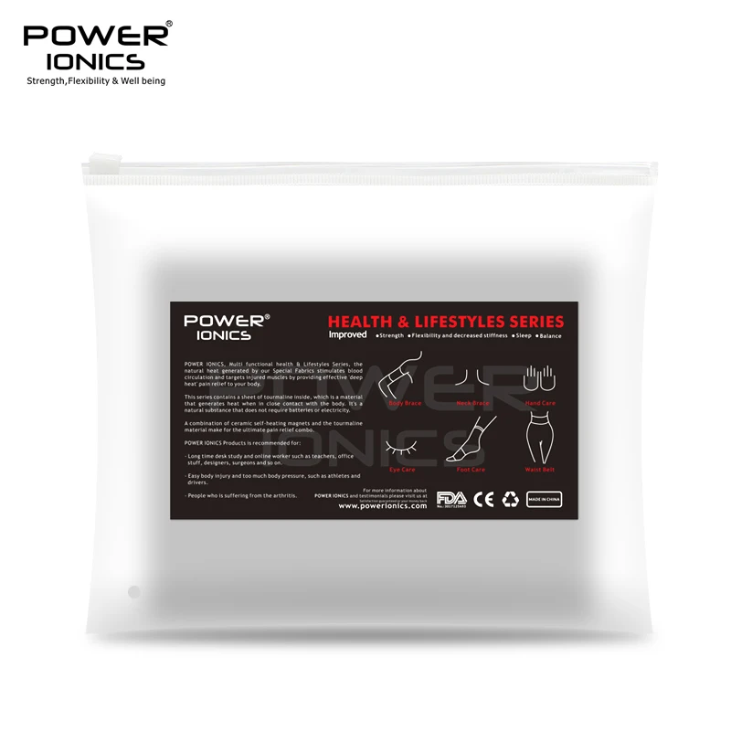 Power Ionics-almohadilla de soporte para alivio del dolor de barriga, masajeador con imán de autocalentamiento, suave, correa ajustable, nuevo