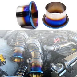3'' 3.5'' 4'' Brunt Blue Car Cold Air Intake Filter Horn Kit Funnel Air Inlet Velocity Stack Horn Kit