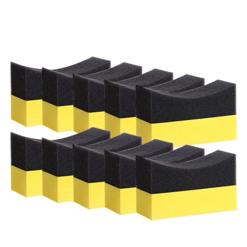 12pcs Auto Cleaning Sponge Brush Set for Car Wheel Tire Wash Wipe Water Suction Sponge Pad Wax Polishing Tyre Brushes Tools