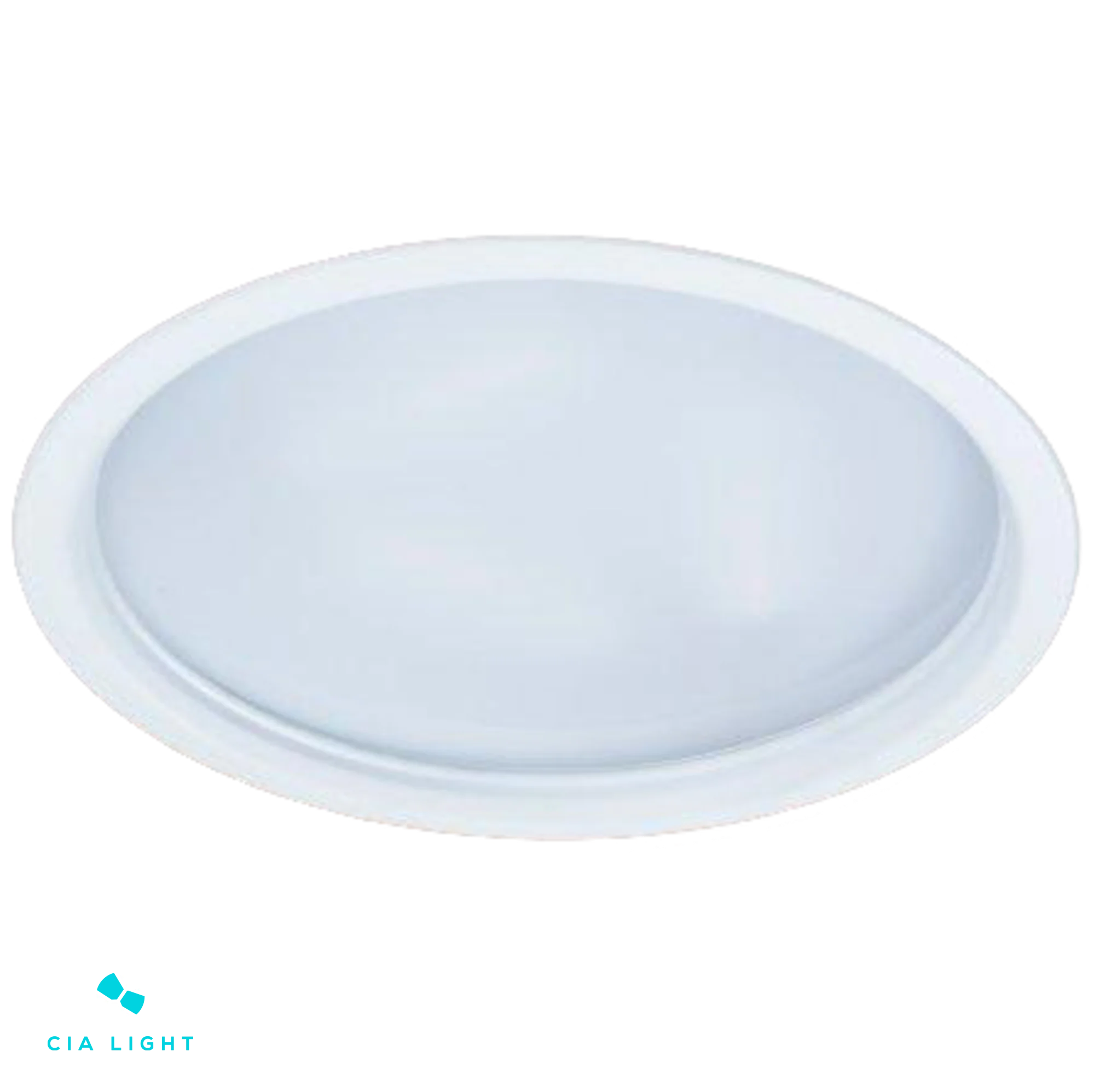 Aluminum and Acrylic Round Embedding Luminaire Ø32x8cm 3xE27 - D & D Lighting