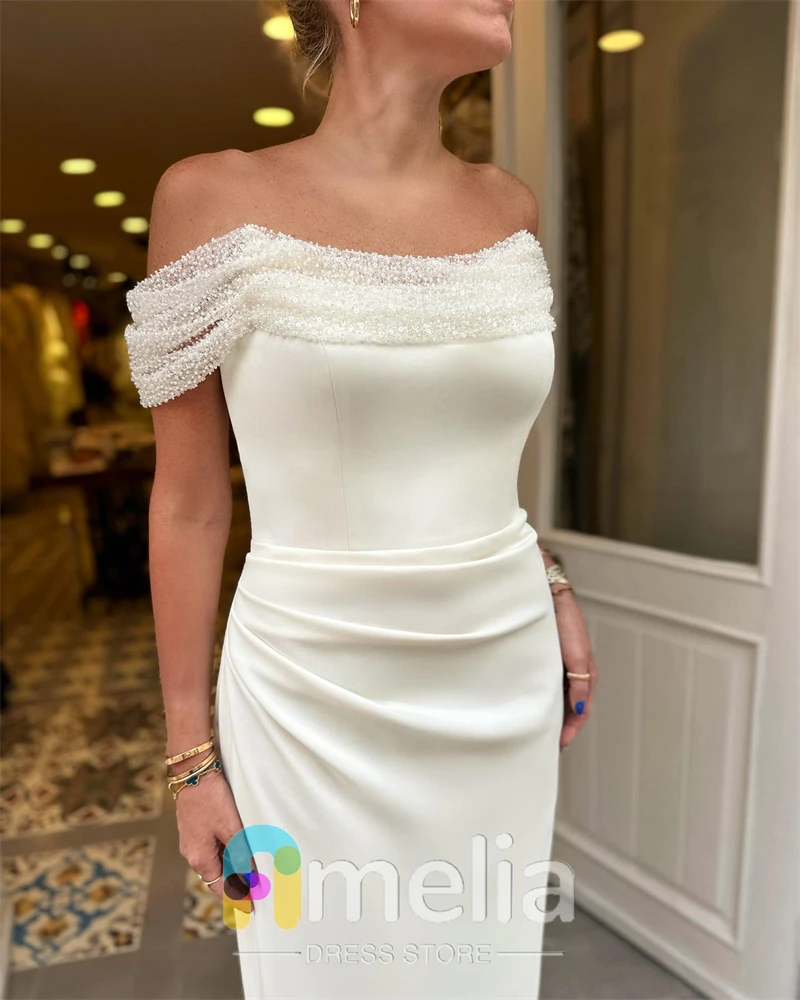 Amelia Elegant Party dresses Woman Off The Shoulder Long Evening Prom Dresses for Special Occasions Formal Gowns For Dubai 2024