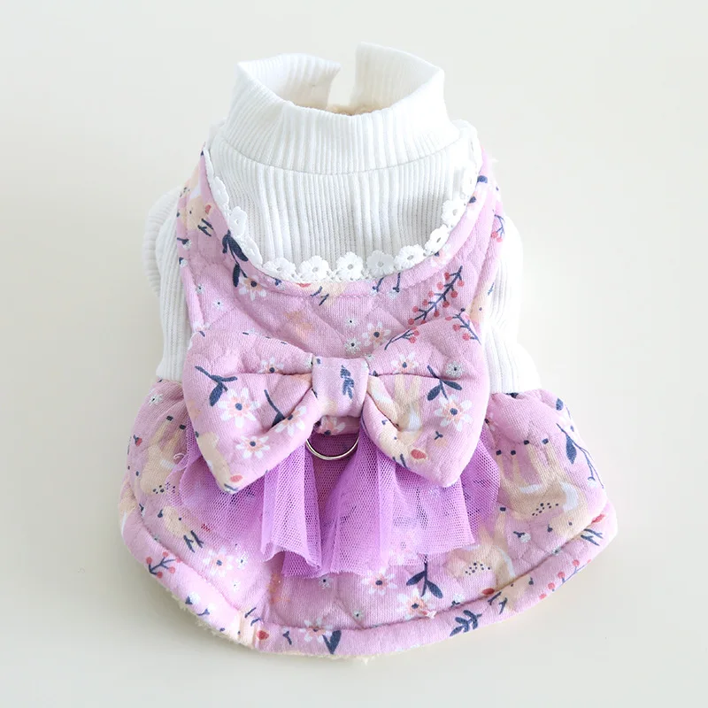 

Dog Clothes Winter Pet Dress Princess Costume Yorkshire Terrier Maltese Pomeranian Poodle Schnauzer Dog Clothing Garment
