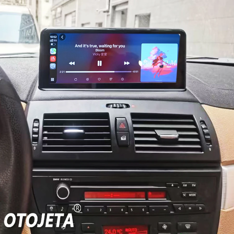 

10.25-дюймовый мультимедийный дисплей с сенсорным экраном для BMW X3 E83 2003-2010, поддержка Linux, беспроводной CarPlay, Android Auto, головное устройство с поддержкой систем CCC и CIC.