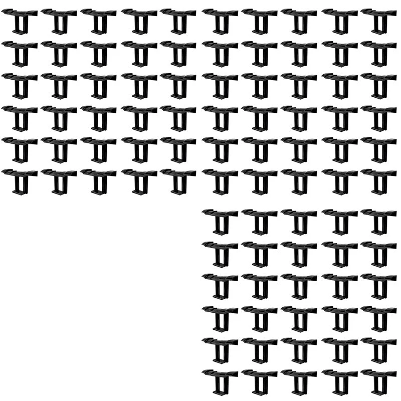 ABMO 90PCS Photovoltaic Panel Drainage Buckle PV Plate Solar Panel Water Drain Clip For Solar Panel Draining 33Mm Black