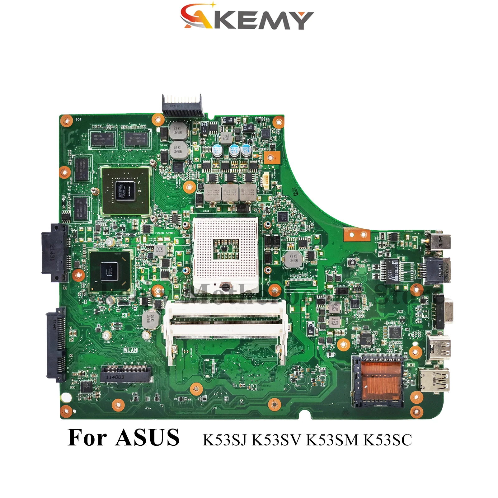 

K53SV Материнская плата для ноутбука ASUS K53SM K53SC K53SK K53SV K53S K53SD K53SJ Материнская плата для ноутбука 100% тестирование ОК быстрая доставка stk