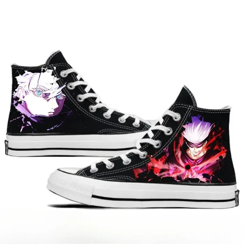 

Аниме дзюдзюцу кайсен Годзё Сатору Юджи Итадори Косплей Костюм Мультфильм Чоппер Студент Высокая помощь Модная повседневная парусиновая обувь подарки