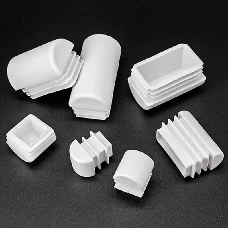 Square Arched Plastic Blanking End Cap Pipe Inner Plug For Ladder Furniture Chair Table Leg Protector Anti-slip 2/4/8/10Pcs